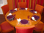 Custom cherry dining room set