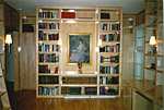 Custom office maple cabinetry