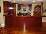 Custom mahonany cabinetry