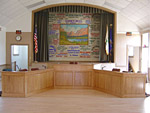 Linn Township Hall Custom Oak Boardrooom Desk