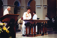 St. Benedict, Chicago, IL Cardinal George at Custom Altar