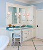 Lakefront home custom bathroom vanity